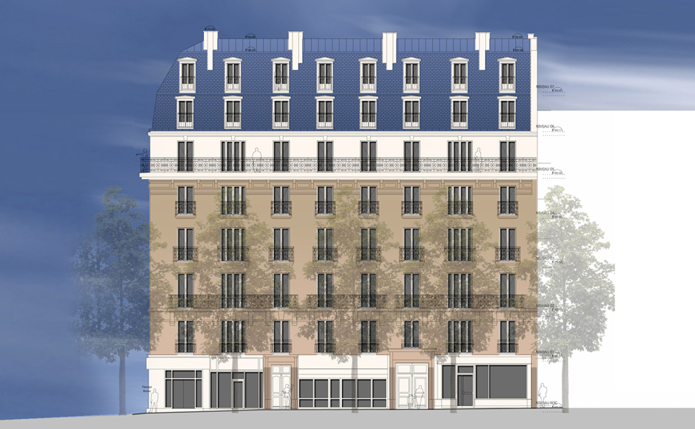 Restructuration d'un immeuble de logements, Avenue Parmentier à Paris Studio Sba Restructuration d'un immeuble de logements, Avenue Parmentier à Paris Studio Sba